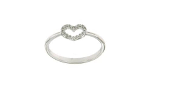 Ringe Stevanella Gioielli in Weißgold Zircone AN3322_9K_ZIRC_CUORE - AN3322_9K_ZIRC_CUORE
